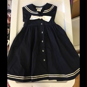The Classic Sailor Dress.  Little Sailor Girl Dress   Toddler size 3  Perfect!♥️